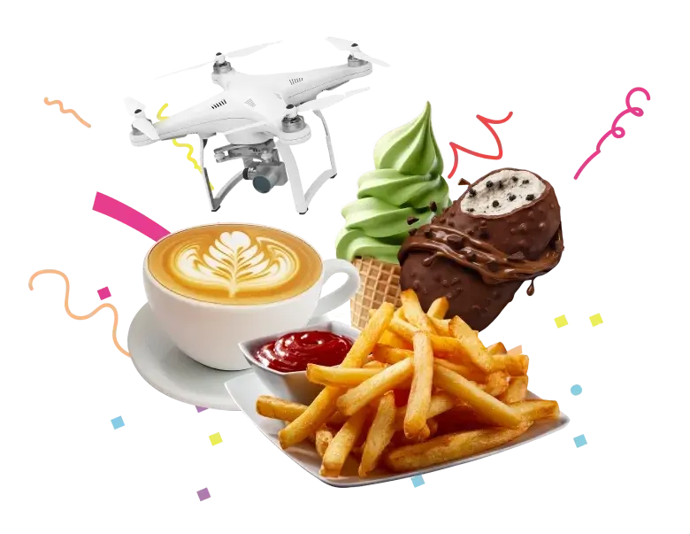 Dining and social deals illustration