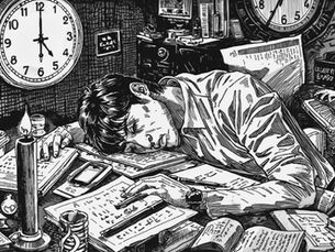 a person sleep deprived