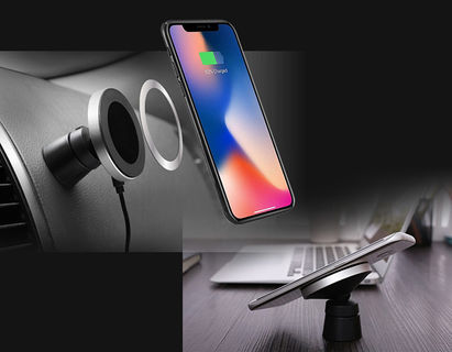 ［ ワイヤレス充電機能付 マグネットホルダー ］