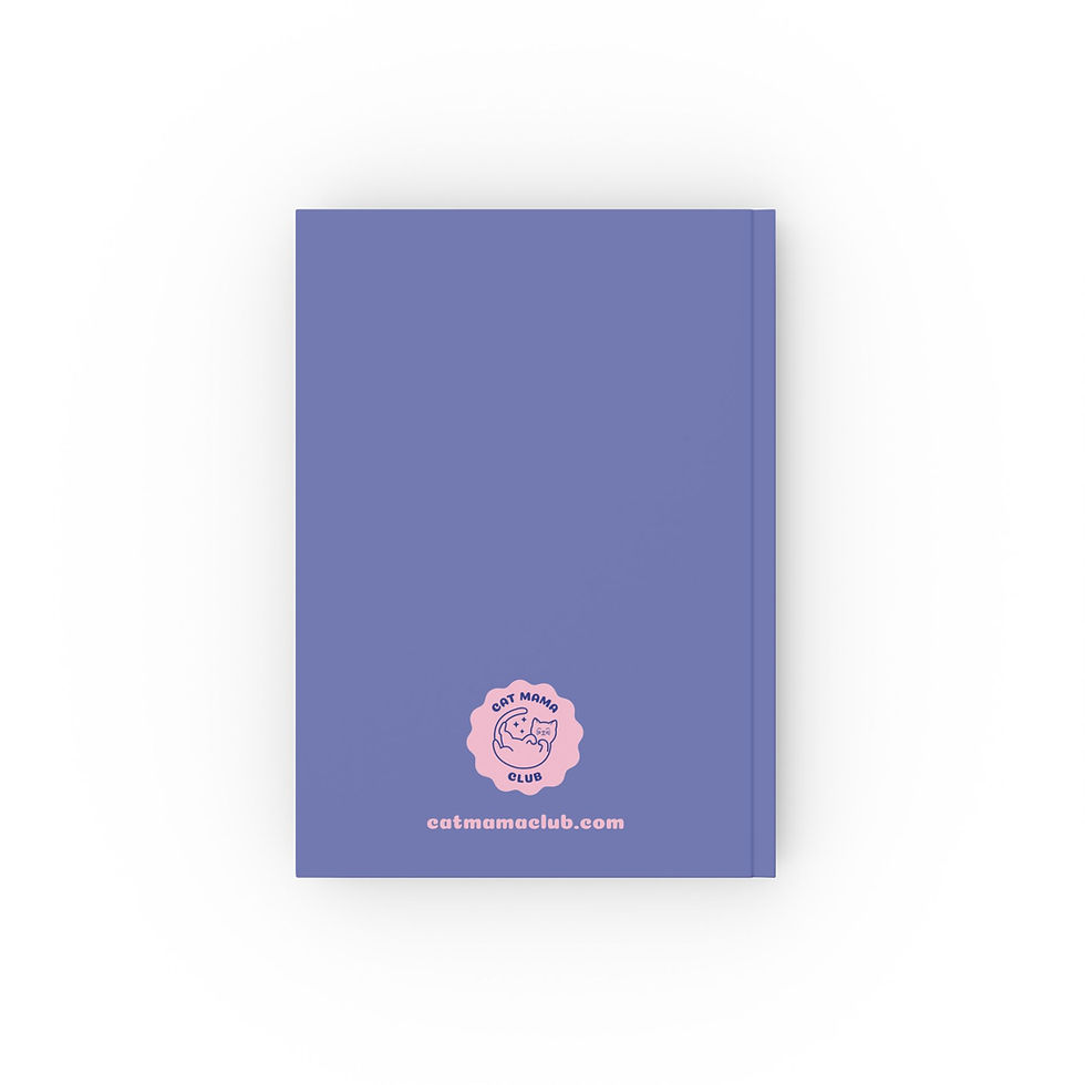 Thumbnail: Time Spent With Cats Statement Hard Back Journal - Light Blue