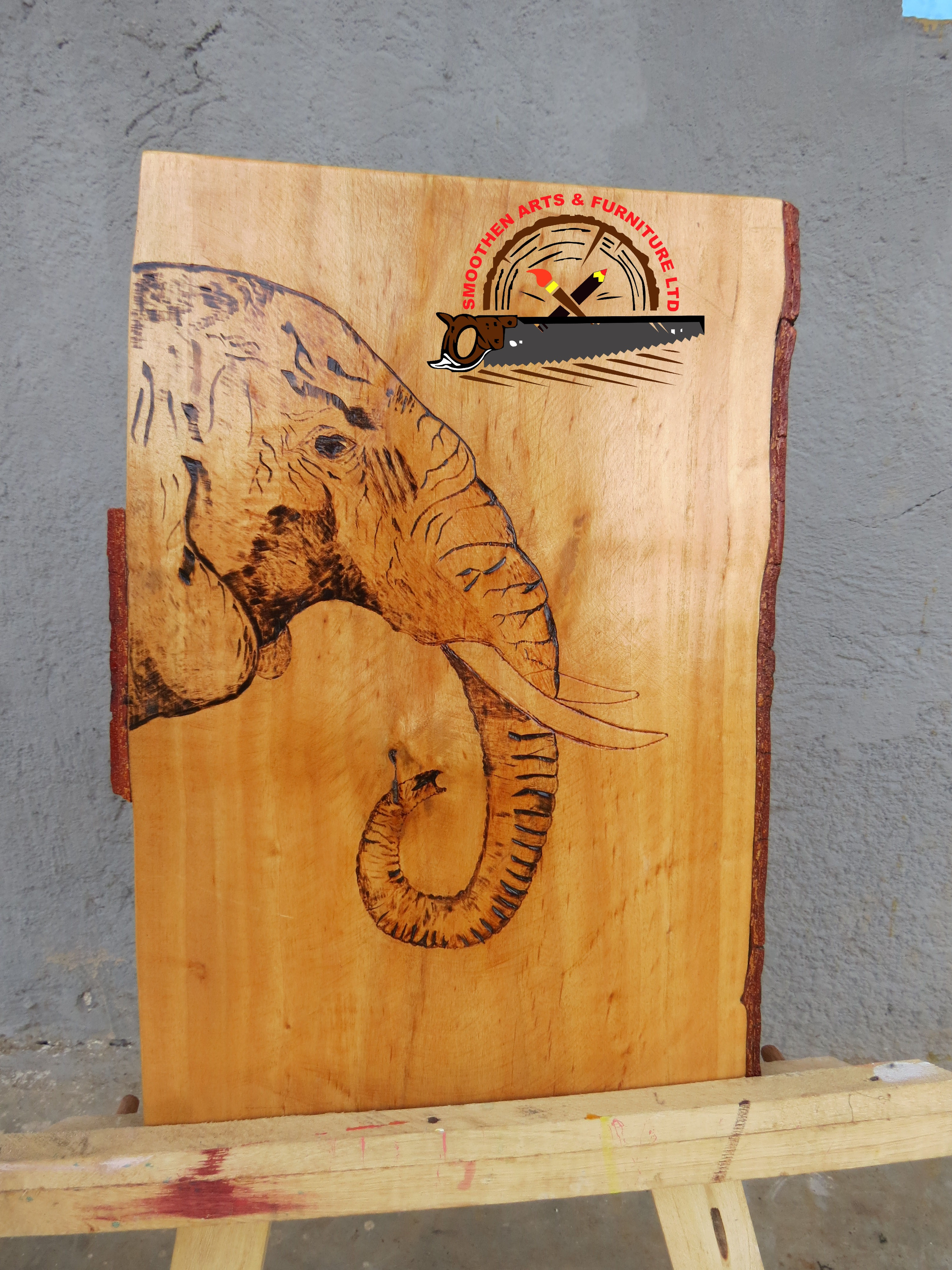 Wooden art drawing