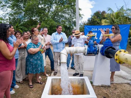 Guillermo Reyes Espronceda reinaugura el Pozo de Agua No. 12 en Villas del Sol.