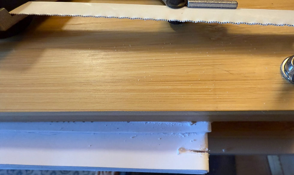 After a brief, albeit ambitious foray into the world of book trimming via hacksaw, it was time to reconsider the tools of the trade.