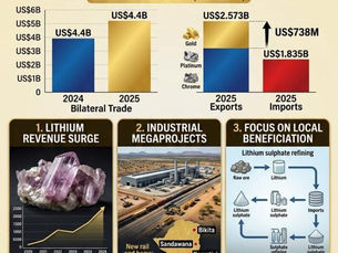 Zimbabwe's Exports to China Jump 142.4% to US$1.44 Billion