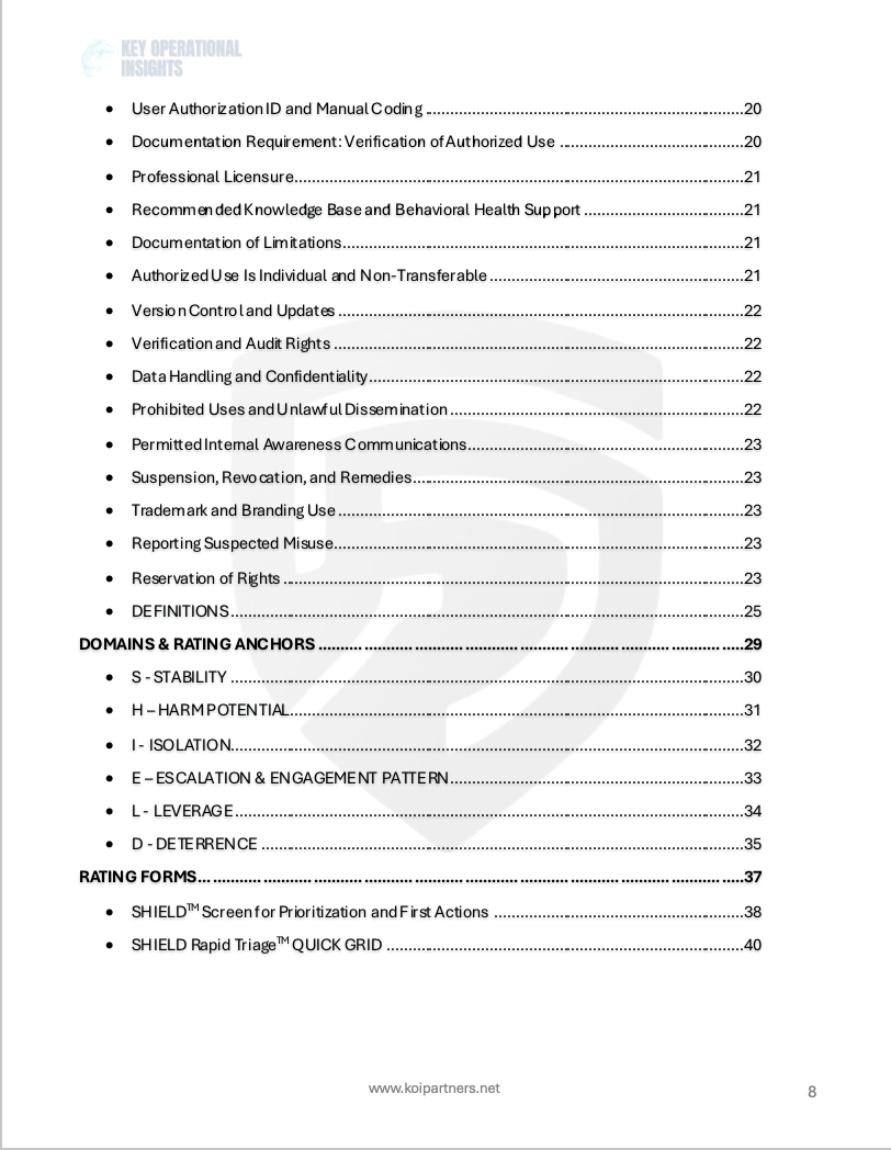 Thumbnail: SHIELD Rapid Triage User Manual