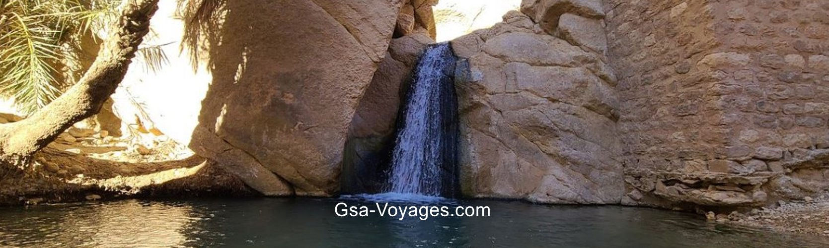 The Tamerza waterfall, on a 3-day southern Tunisia trip from Djerba