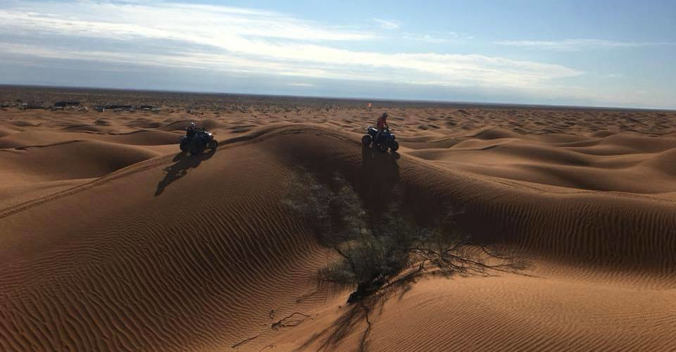 Quad ride in the Tunisian desert
