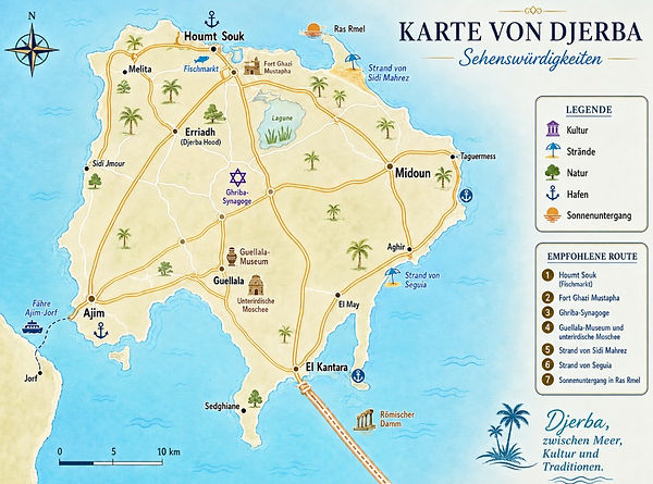Karte von Djerba