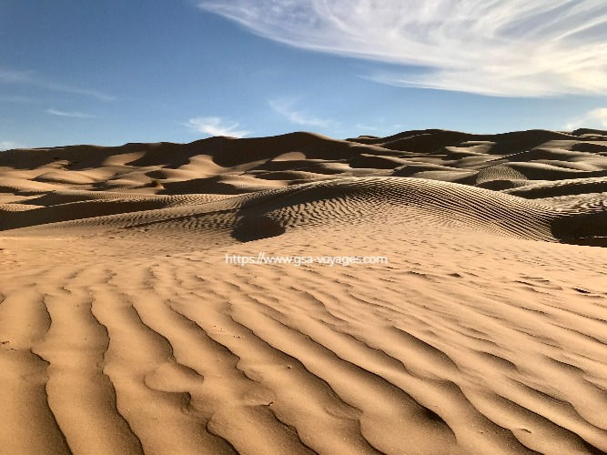 Les dunes du désert tunisien - Tunisie