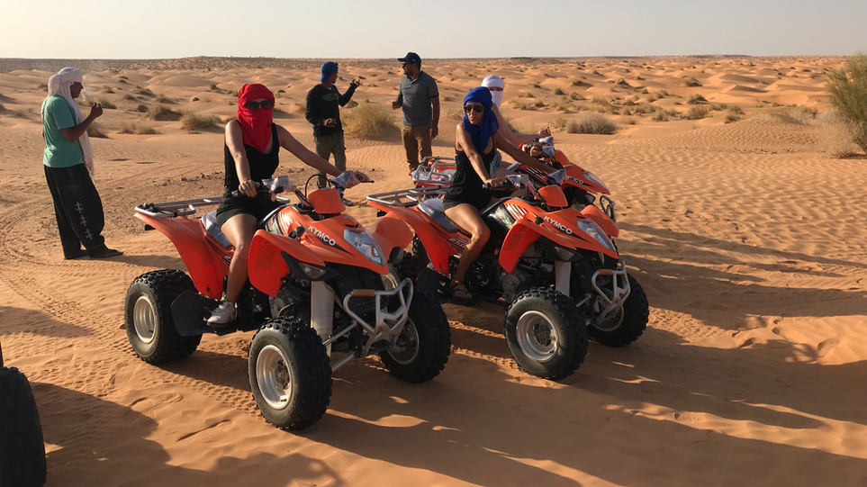 Quad dans le désert depuis Djerba – paysages du Sahara