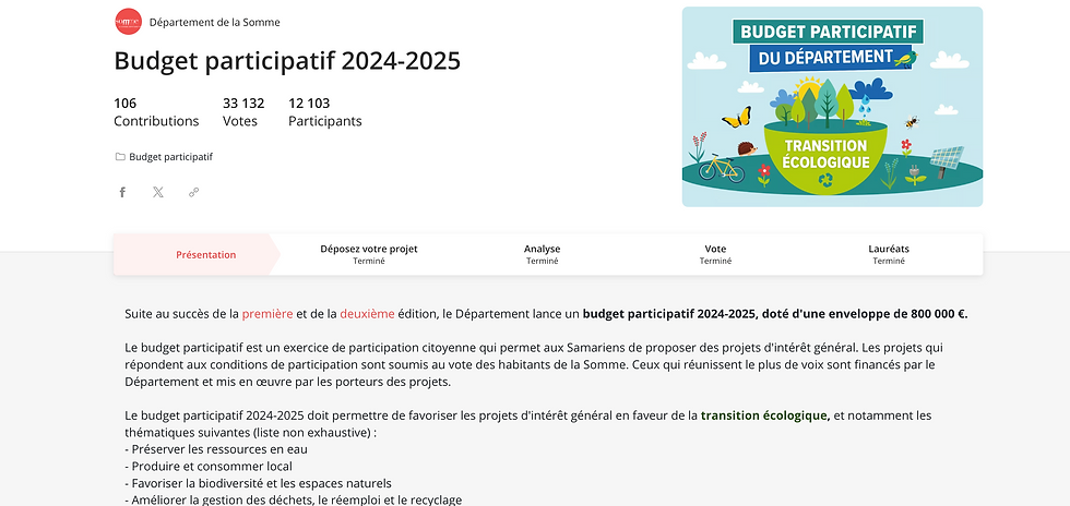 Présentation de la plateforme numérique du département de la somme