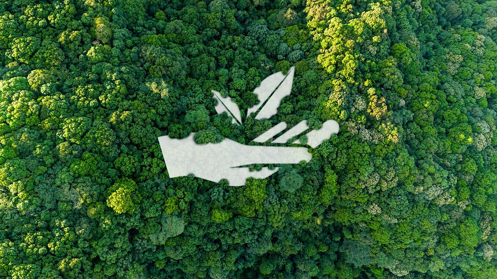 ESG concepts, environment, society and governance The energy of the natural environment is