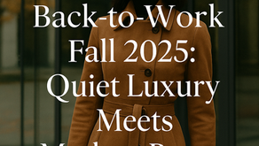 Back-to-Work Fall 2025: Quiet Luxury Meets Modern Power Dressing
