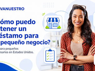 Mujer hispana pensando Cómo puedo obtener un préstamo para mi pequeño negocio