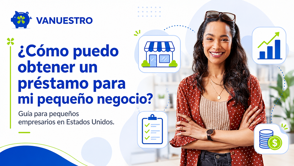 Mujer hispana pensando Cómo puedo obtener un préstamo para mi pequeño negocio