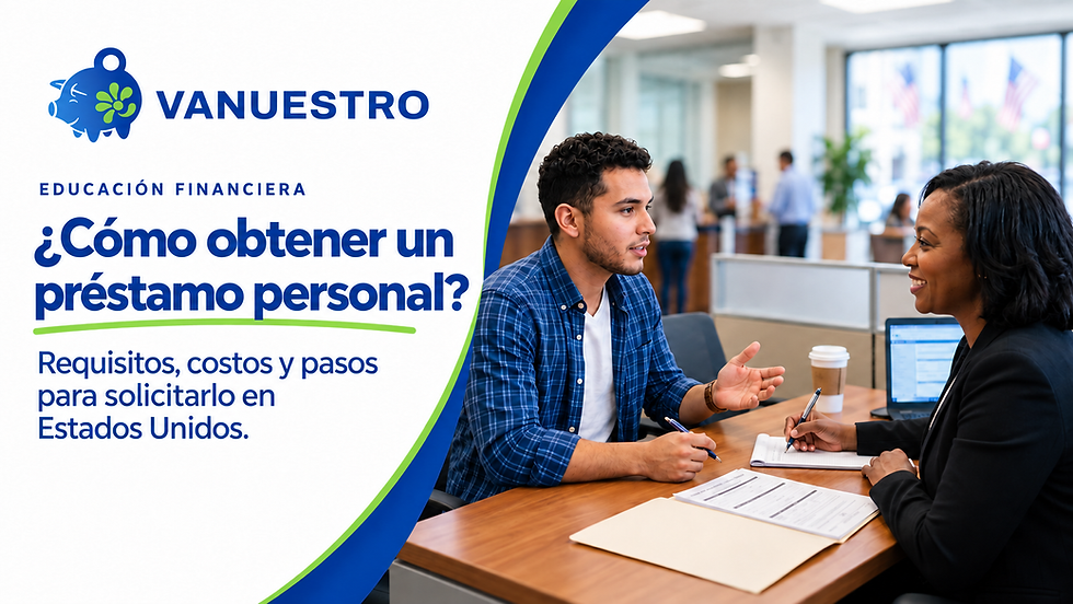¿Cómo obtener un préstamo personal?