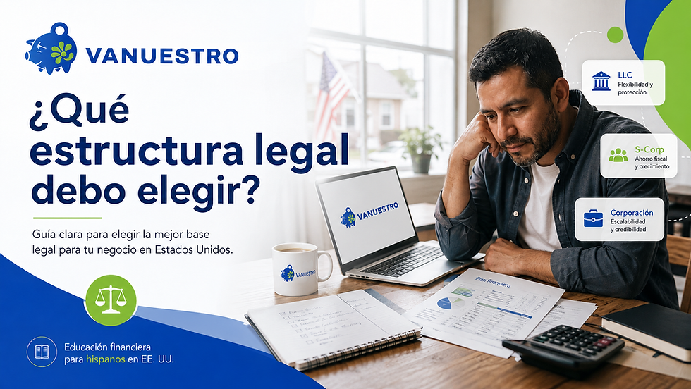 Joven hispano eligiendo la estructural legal correcta