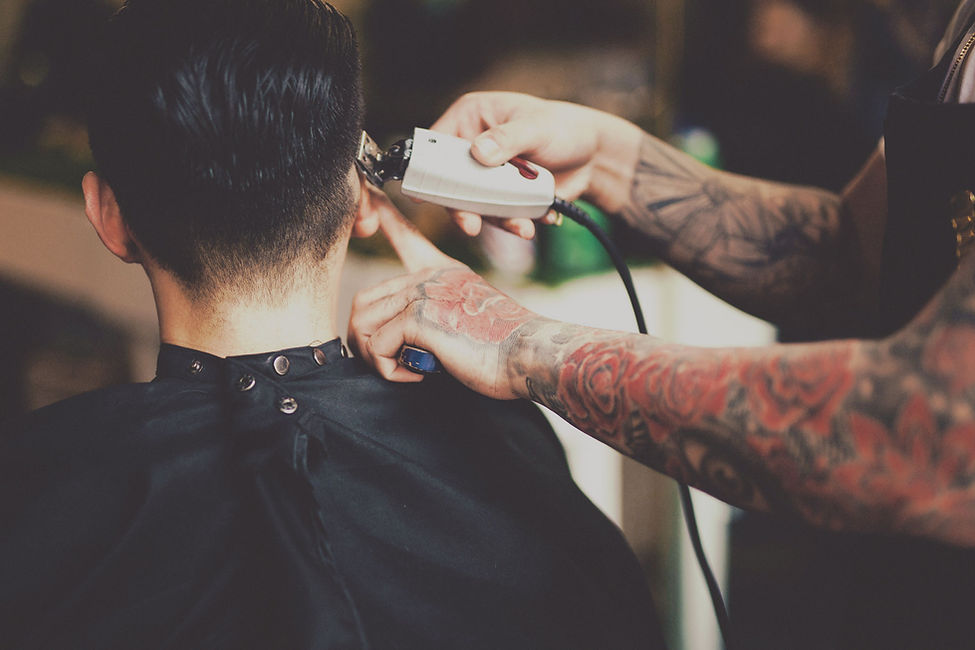 Haircut In Progress