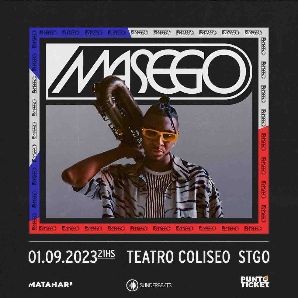 MASEGO llega por primera vez a Chile: Viernes 1 de septiembre en Teatro Coliseo