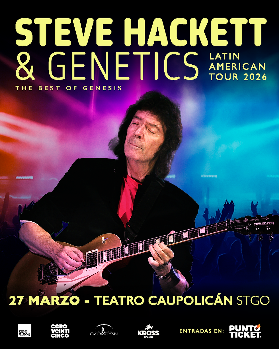 Steve Hackett & Genetics anuncian su concierto “The Best of Genesis” en Chile