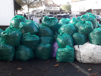Clearing Leaves at All Saints Church