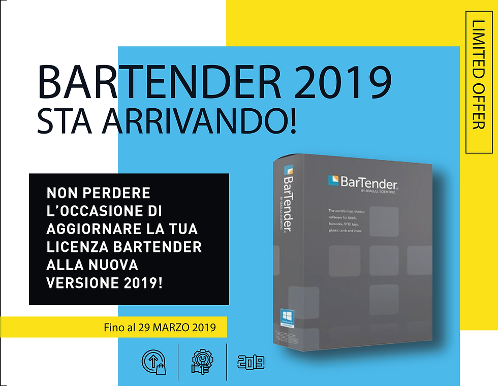 Seagull Scientific Bartender 2019 10.1 upgrade free version garanzia manutenzione eurocoding