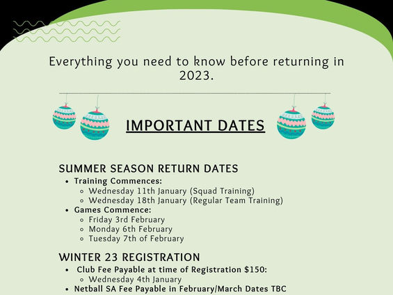 MID SEASON NEWSLETTER