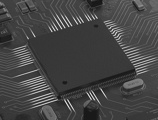chip board render black and grey