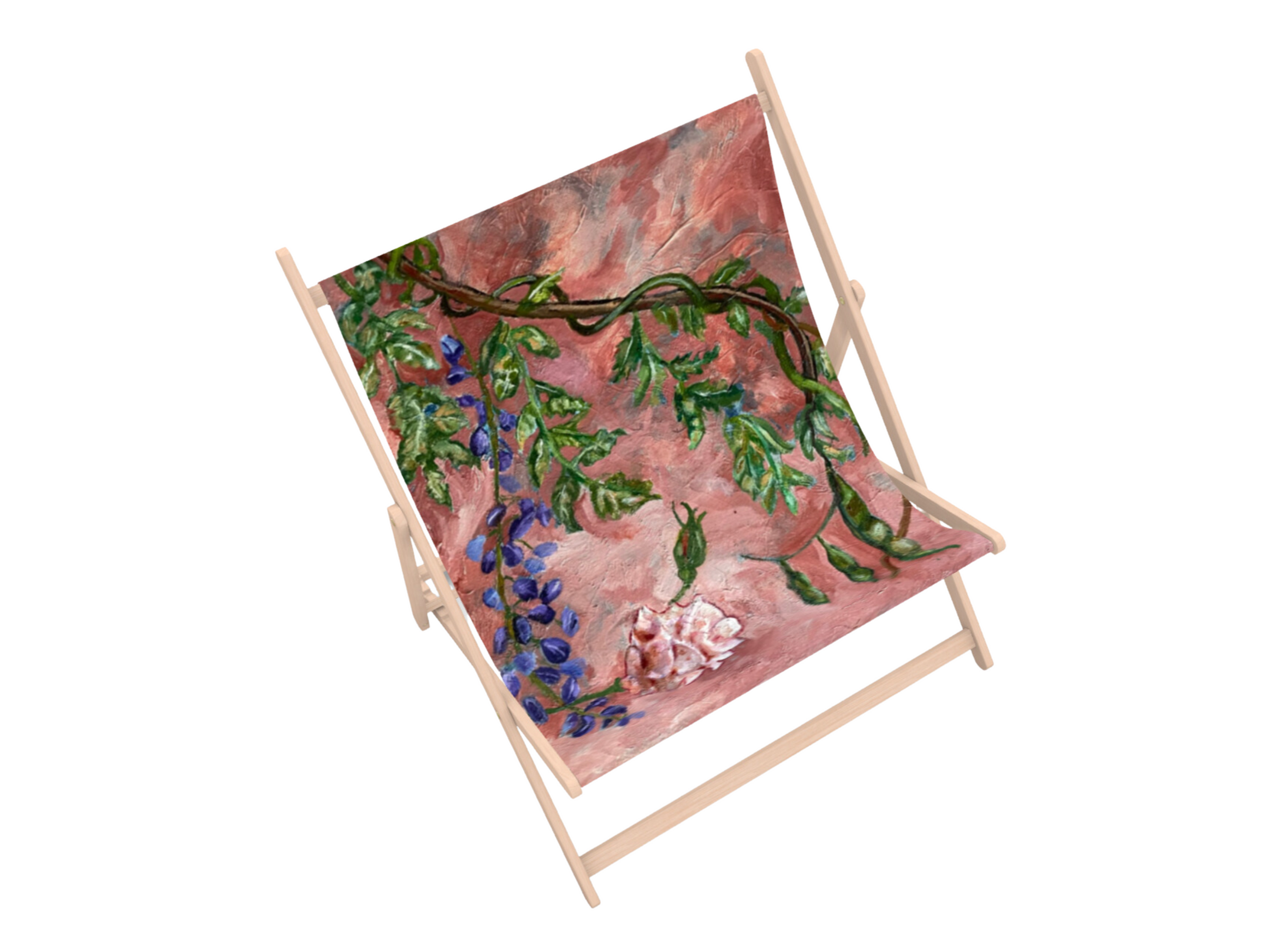 Double Deckchair: Rose & Wisteria
