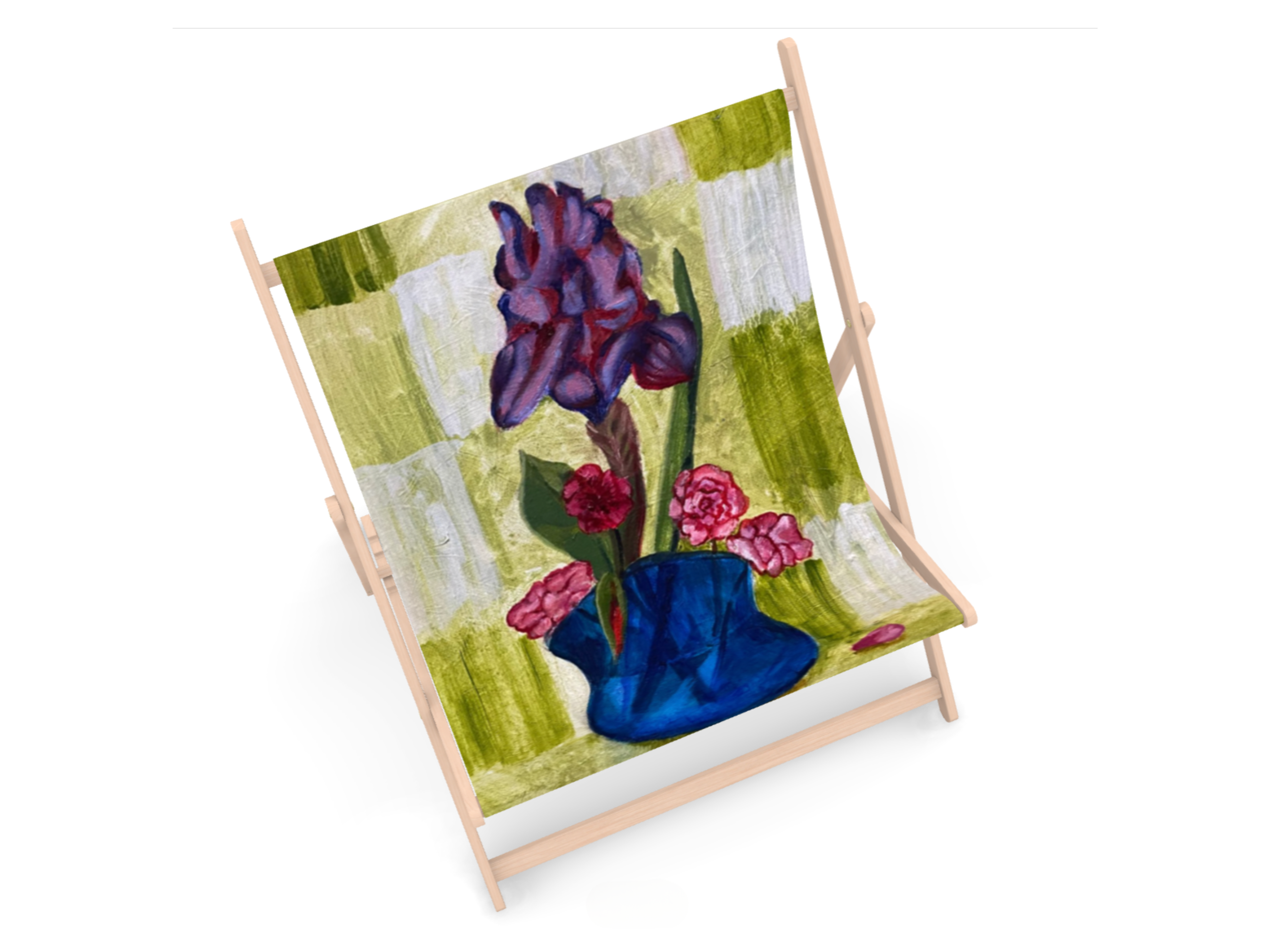 Double Deckchair: Iris & Carnations