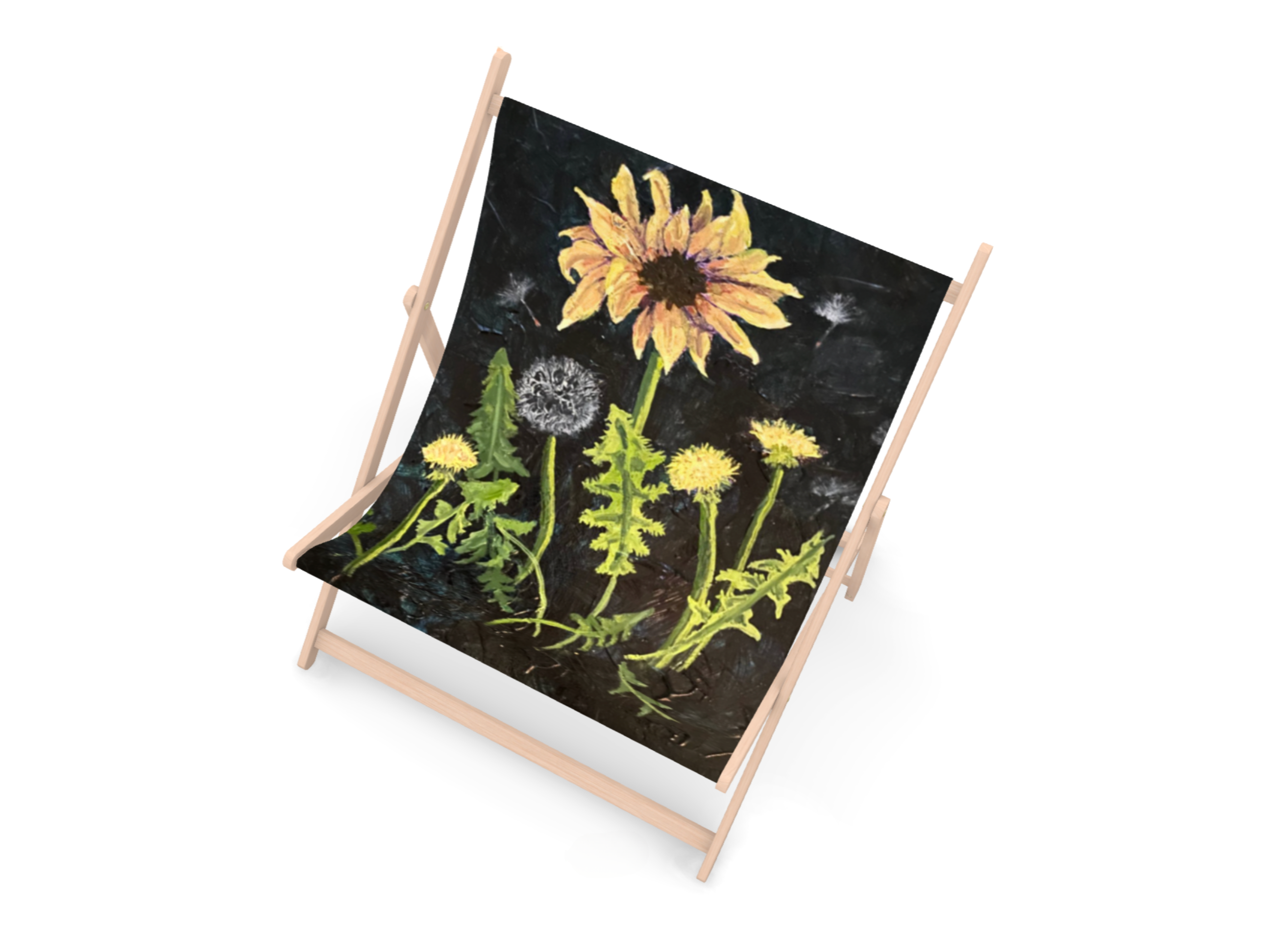 Double Deckchair: Sunflower & Dandelions