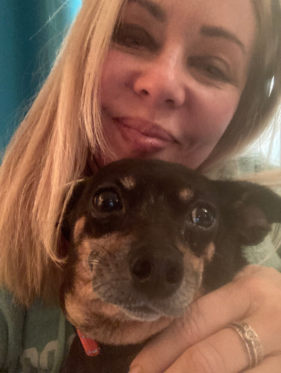 Trie with dog Jill