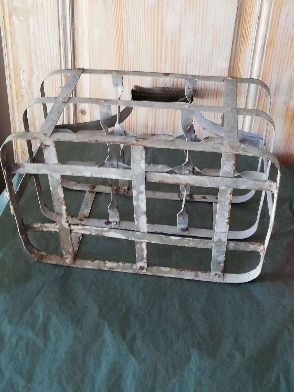 porte bouteille vinage métal et bois