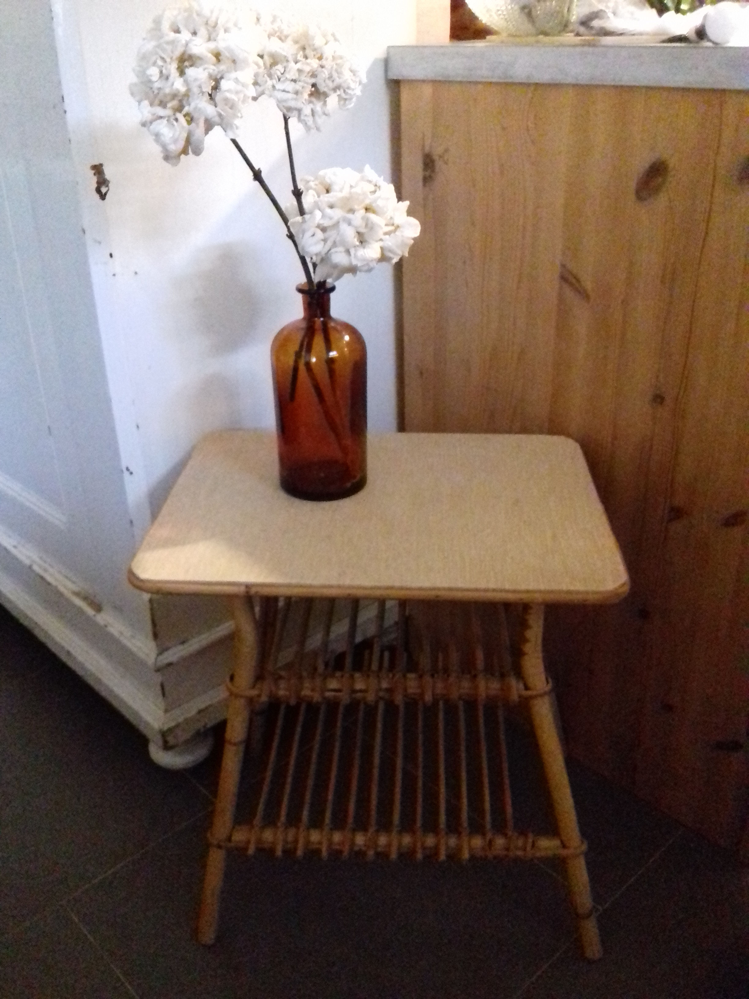 table en rotin rattan table