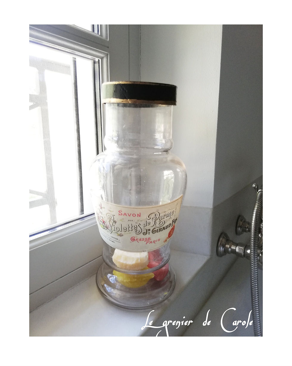 bocal à savon vintage Grasse parfum