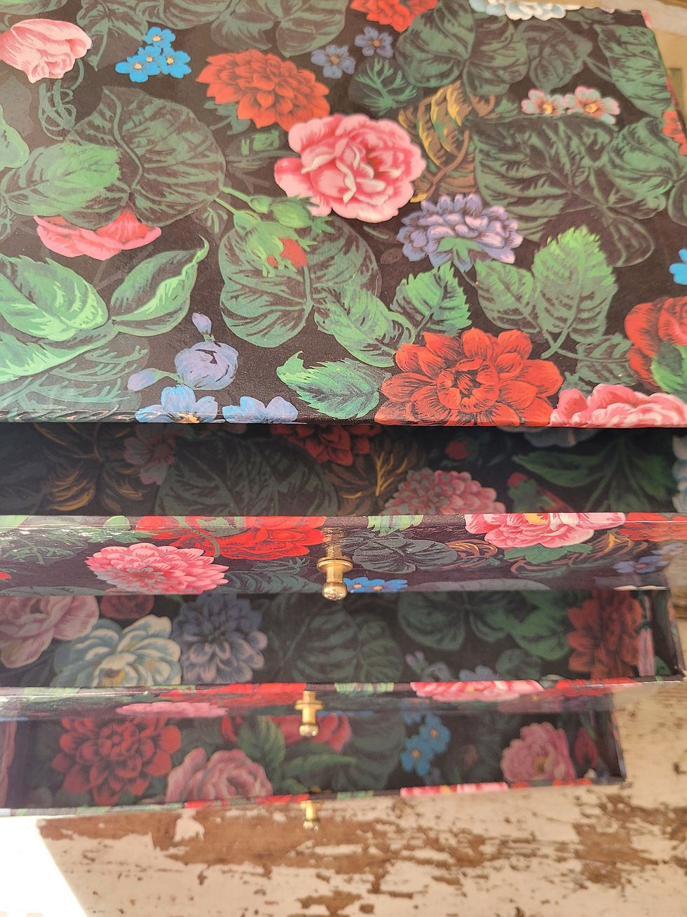 boite à tiroirs vintage