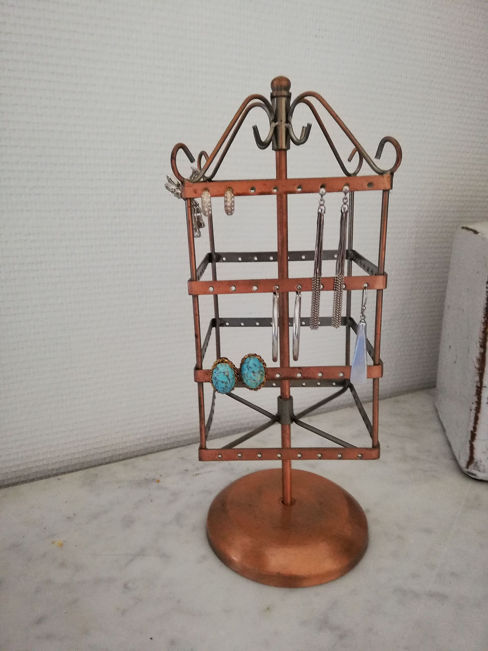 presentoir vintage pour bouclles d'oreilles