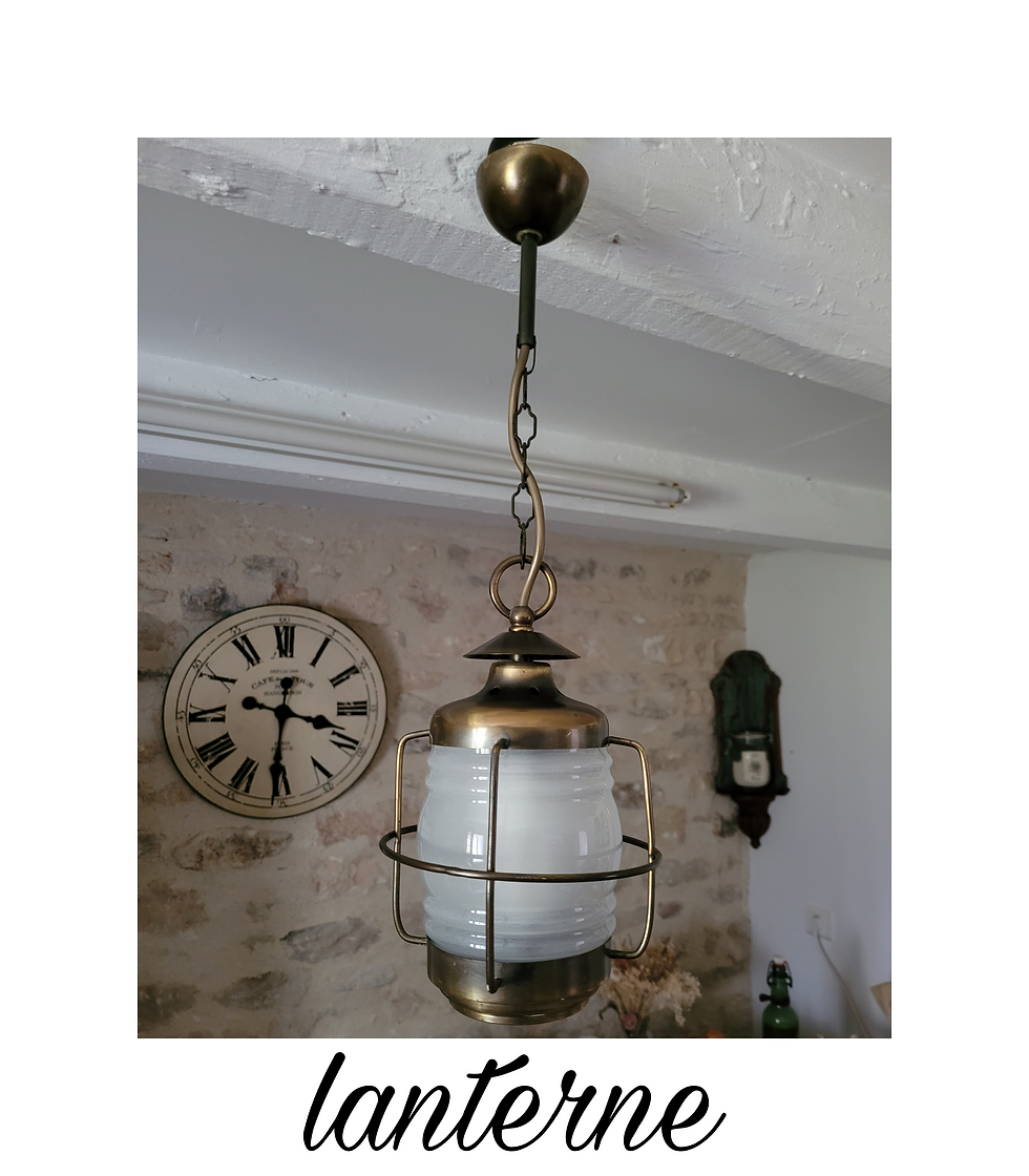 lanterne vintage opaline