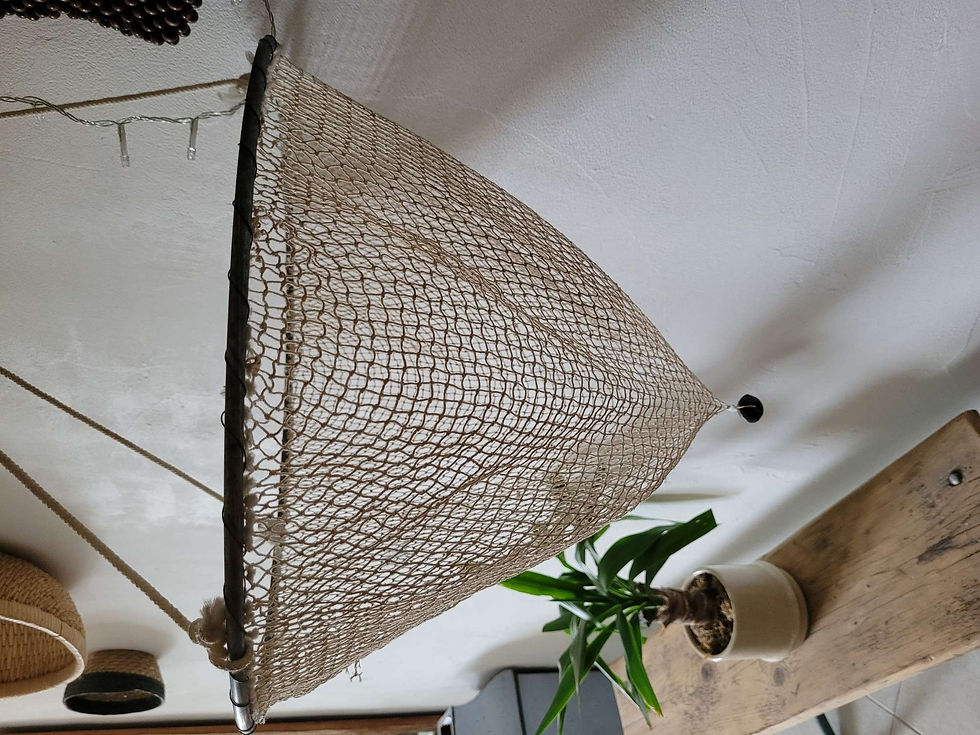 nasse de pêcheur vintage à détourner
