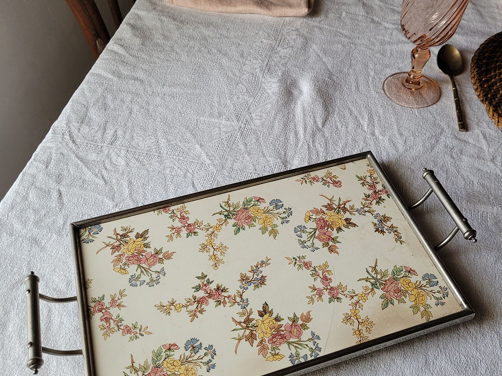 plateau porcelaine vintage