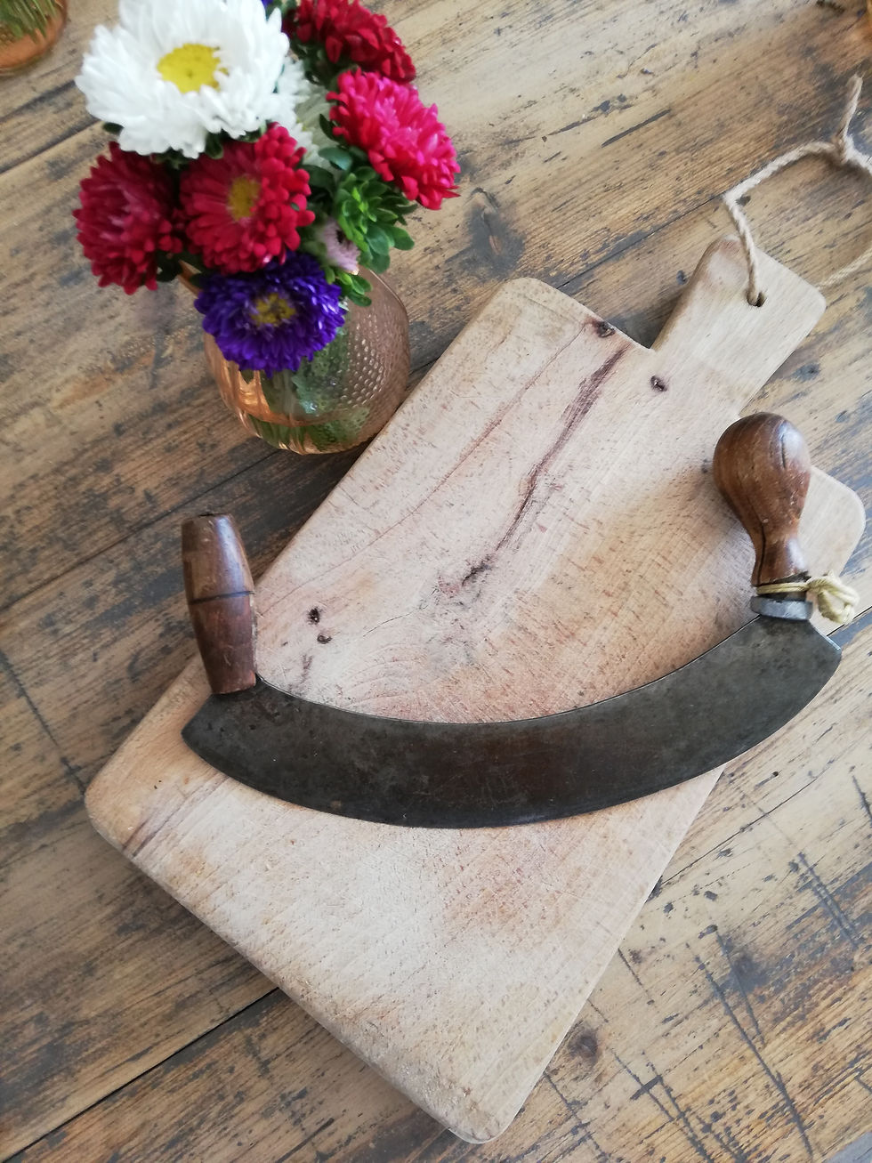 planche a decouper vintage bois patiné