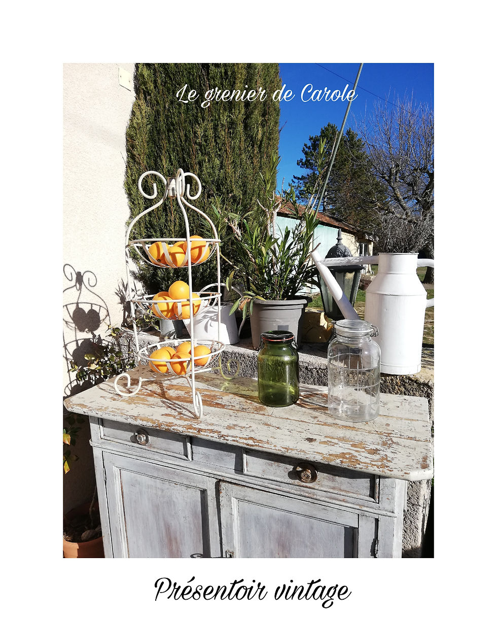 pésentoir vintage rangement fruits et légumes