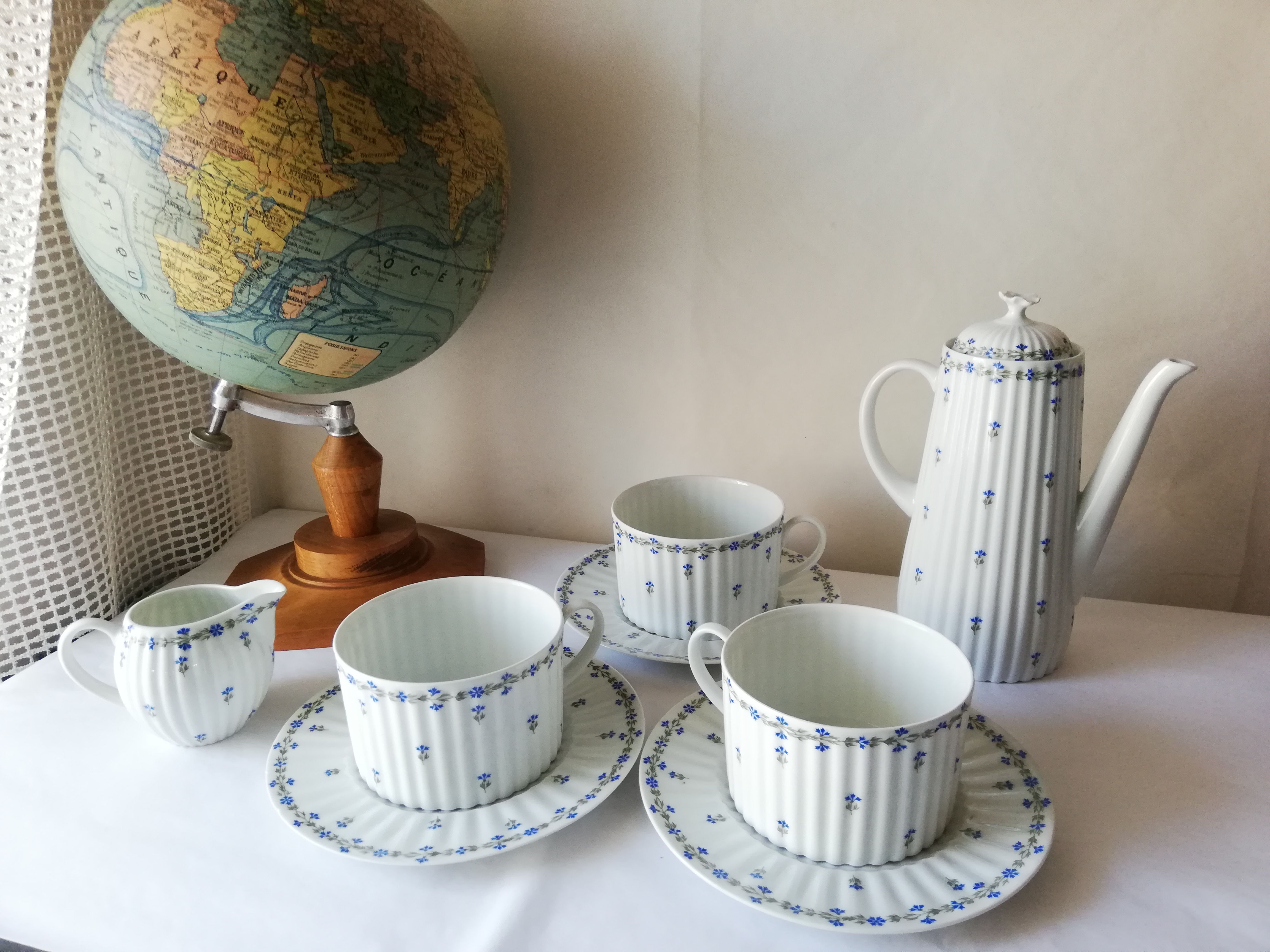 Magnifique service 3 pièces Limoges GDA Porcelaine Française