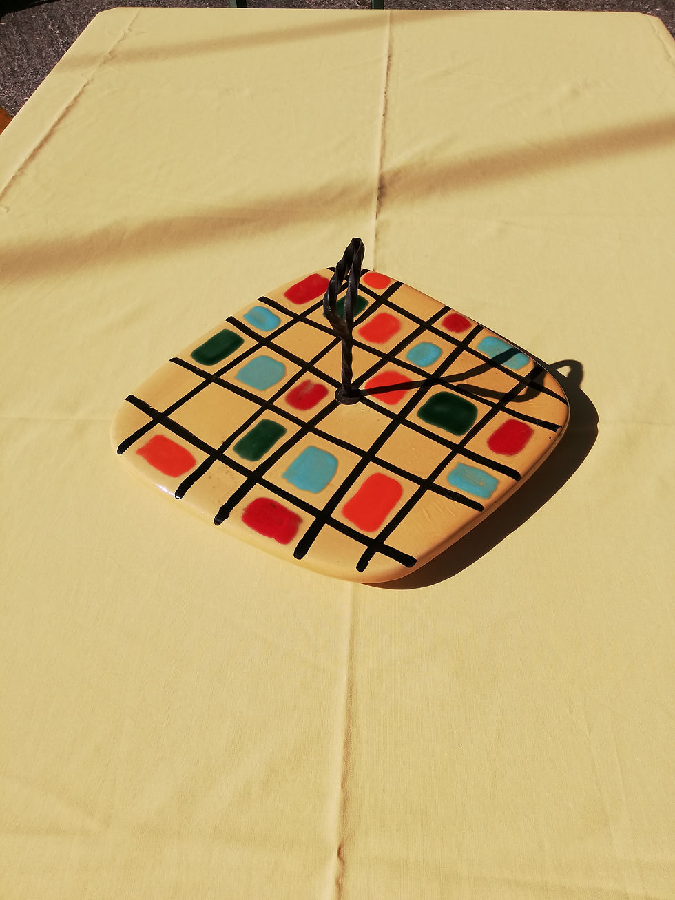 plateau ceramique vallauris 1950