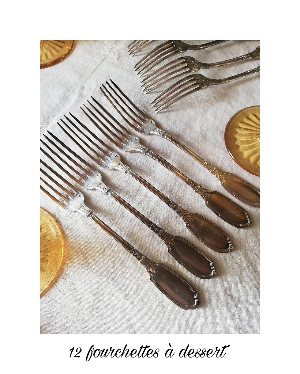 fourchettes à dessert anciennes