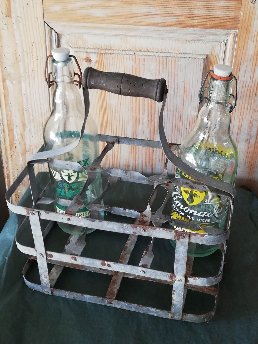 porte bouteille vinage métal et bois