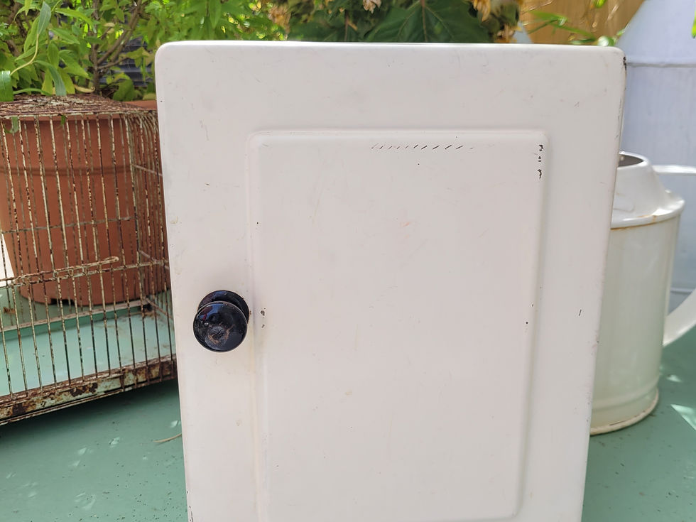 armoire à pharmacie vintage métal