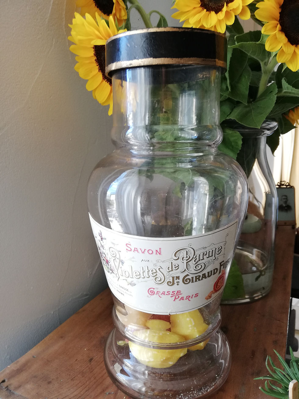 bocal à savon vintage Grasse parfum