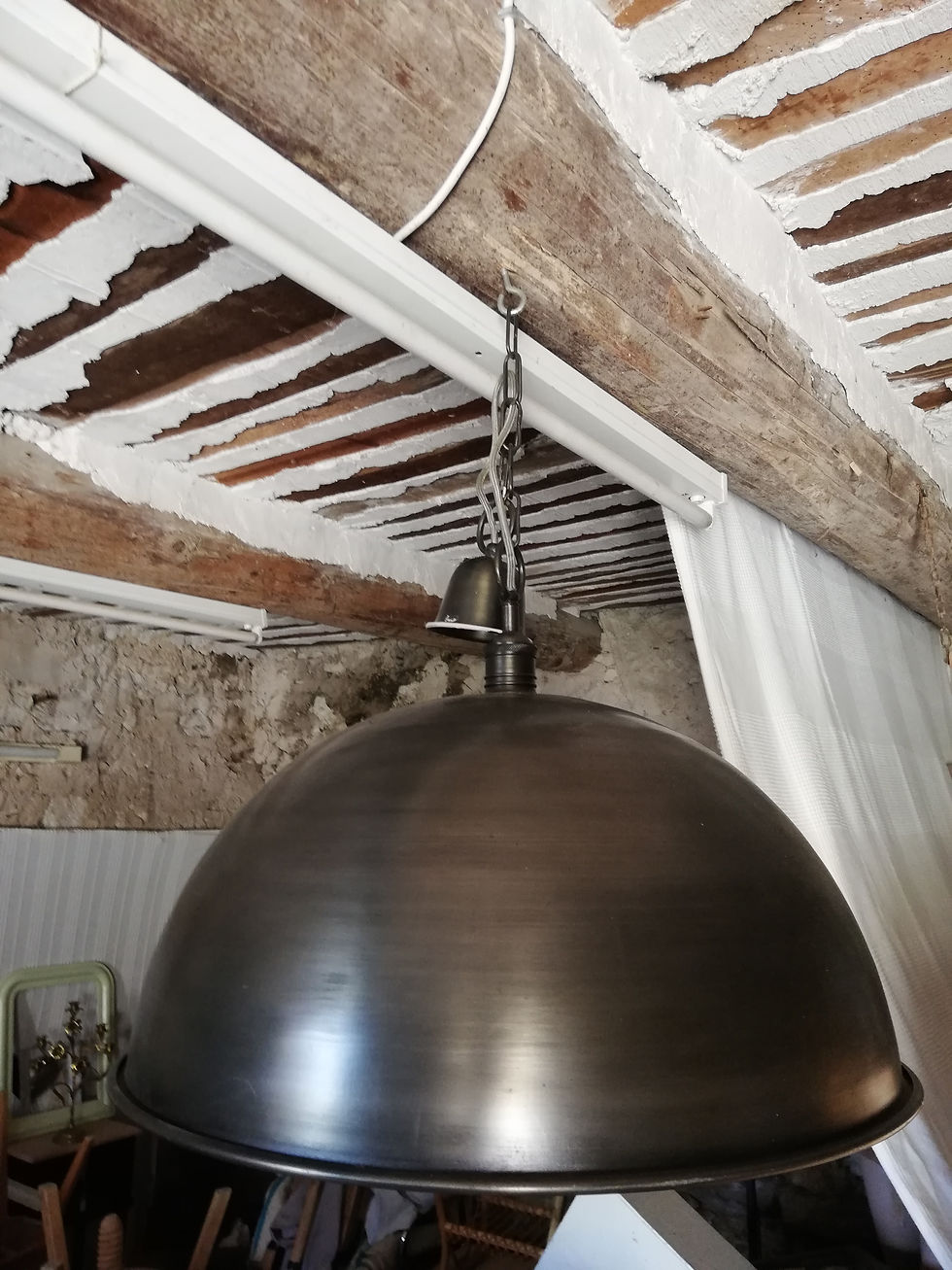 grande suspension grise anthracite