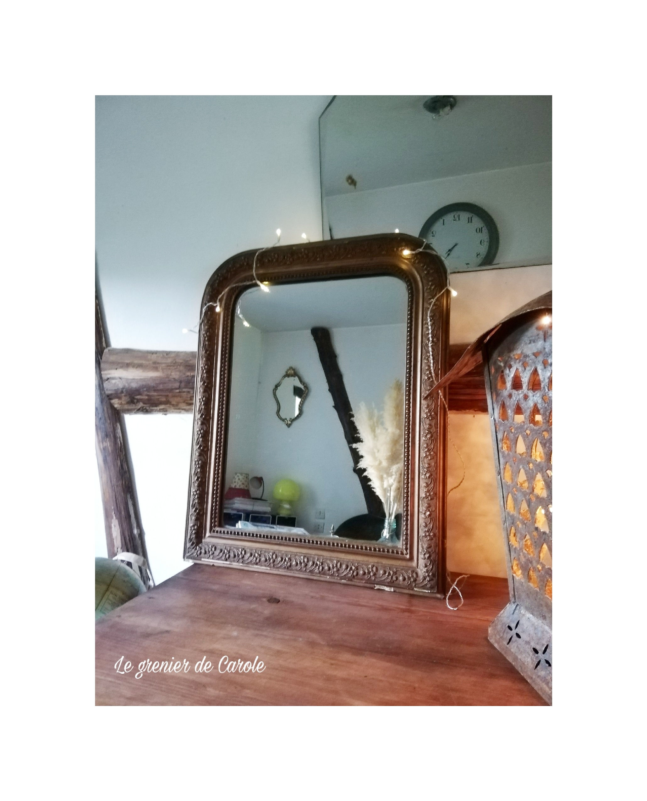 Miroir Louis Philippe dorée